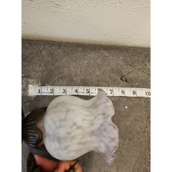 VINTAGE ORNATE CHERUB ANGEL BLOWING HORN LAMP / NIGHT‎ LIGHT - Picture 8 of 10